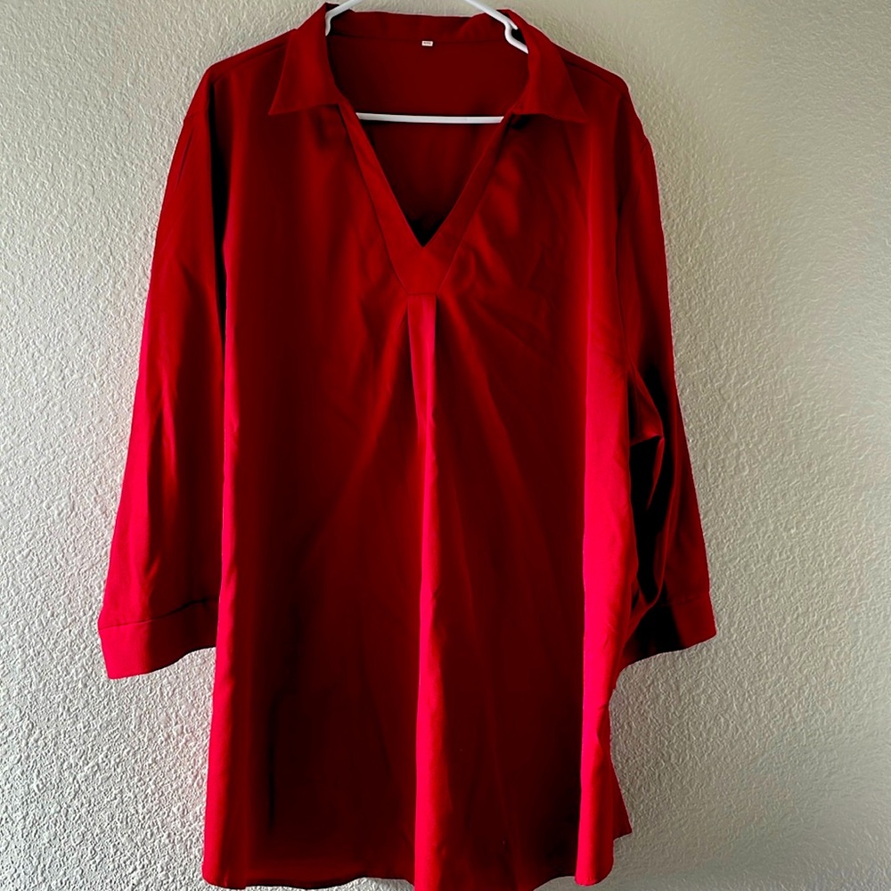 Maroon tunic blouse US20